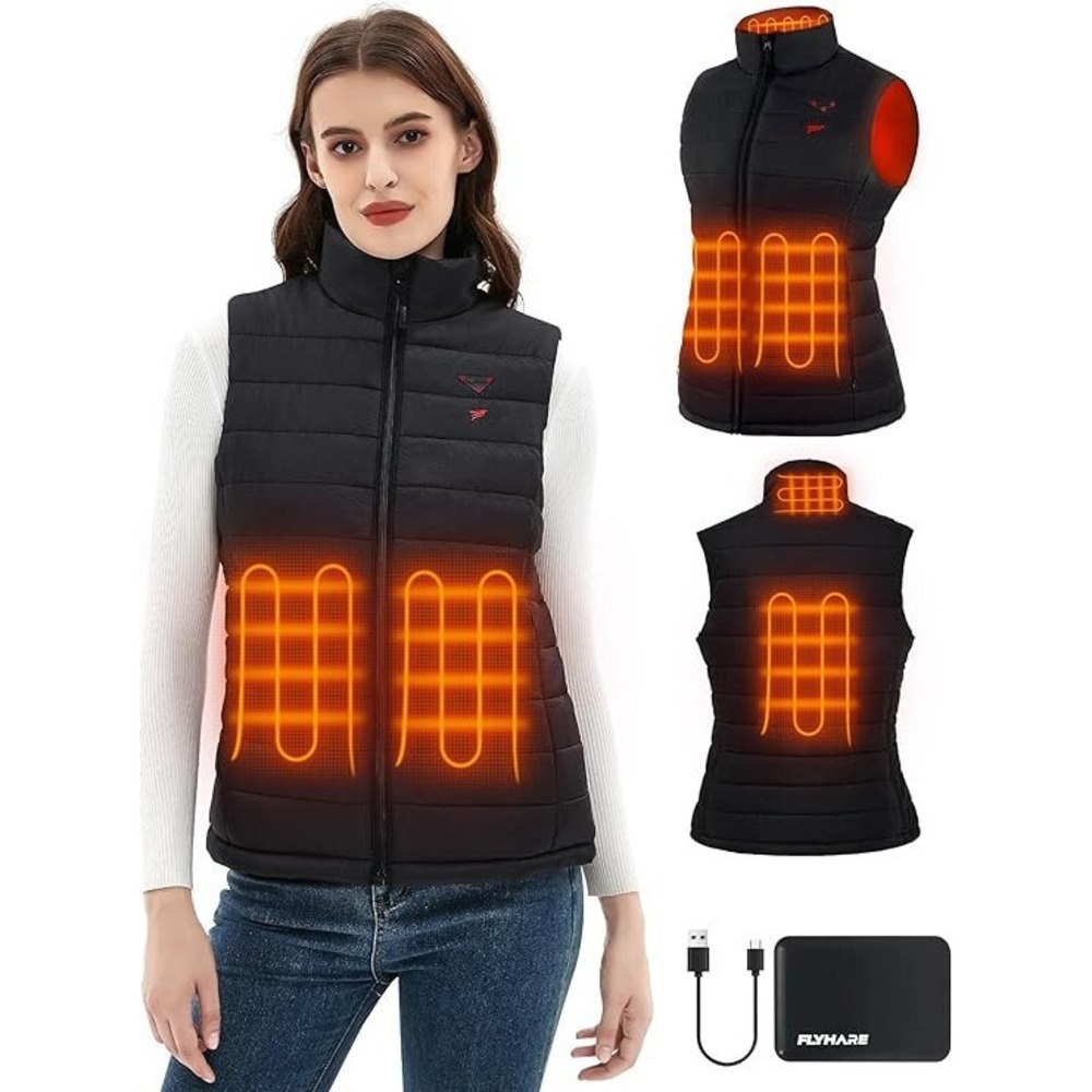 Flyhare Women's Heated Vest, Battery Pack Not Included, XL